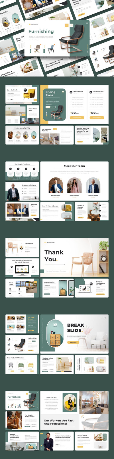 家具产品演示ppt模板 (PPT,PPTX)
