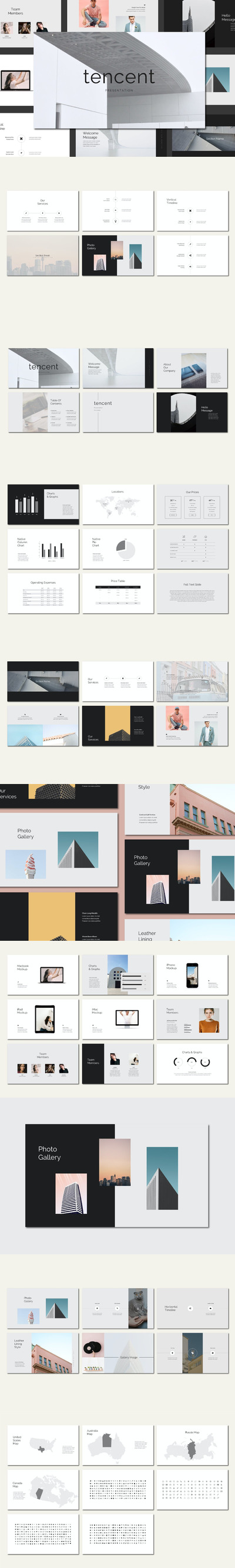 建筑设计演示ppt模板 (PPTX)