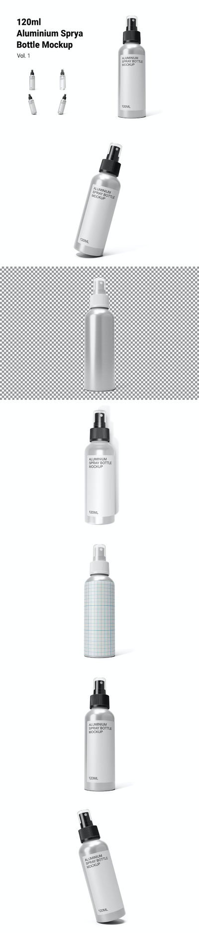 铝制喷雾瓶模型第1卷 (PSD)