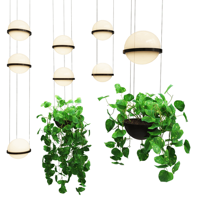 Vibia Palma带绿植的吊灯3D模型（OBJ,FBX,MAX）
