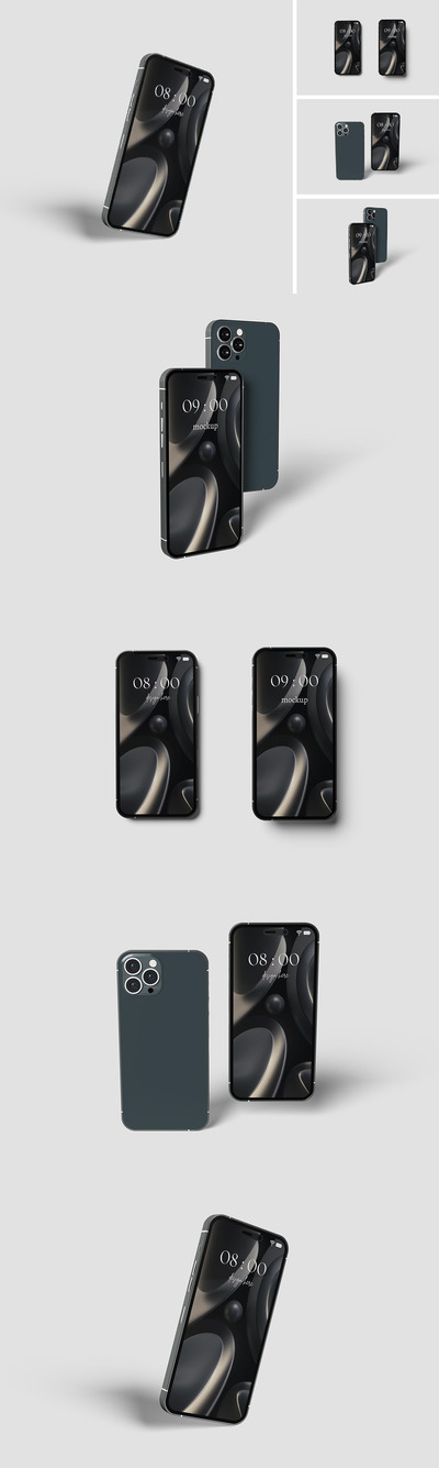 iPhone 14 pro max 手机样机 (PSD)