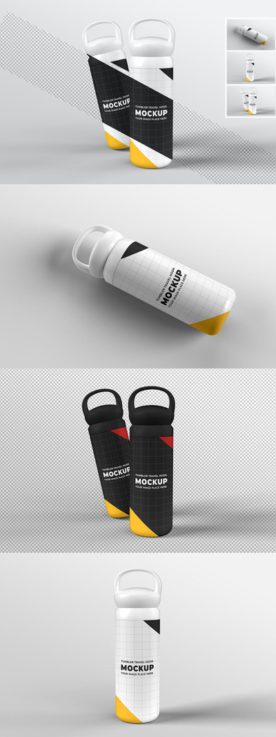 金属饮水瓶品牌设计样机 (PSD)