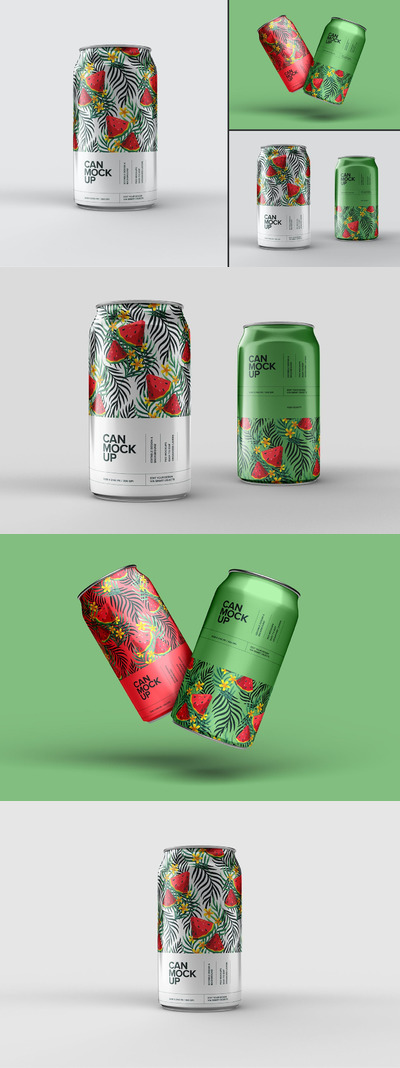 碳酸汽水易拉罐样机 (PSD)