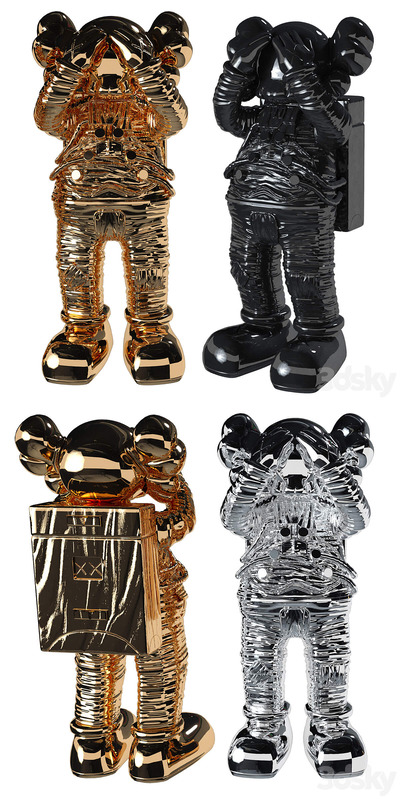 KAWS Holiday Space宇航员艺术装饰品3D模型（OBJ,MAX）