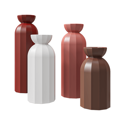 Lily陶瓷装饰花瓶3D模型（OBJ,FBX,MAX）