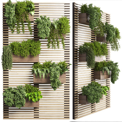 户外绿植木架3D模型（OBJ,MAX）