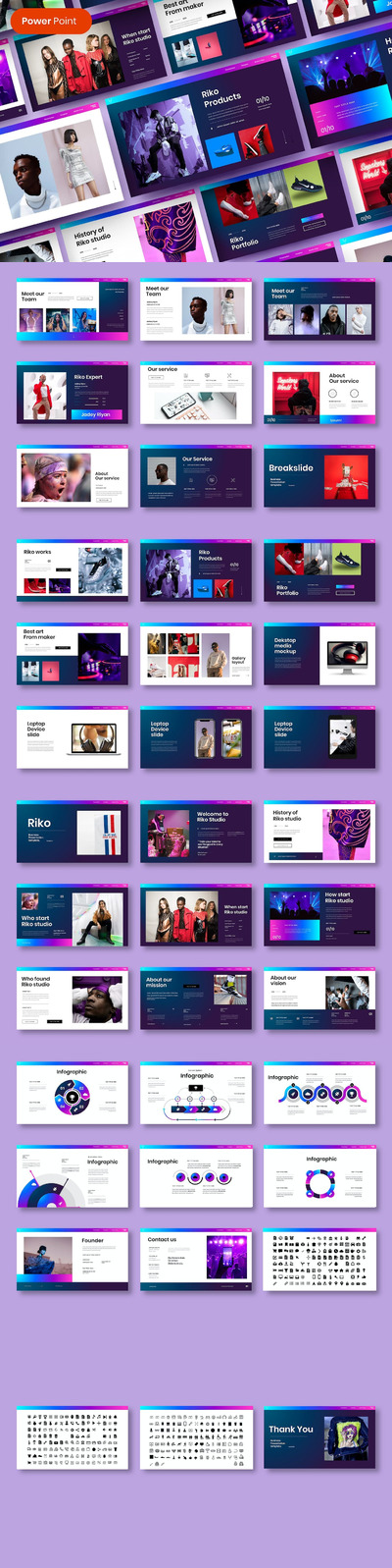 商业公司简介ppt模板 (PPTX)