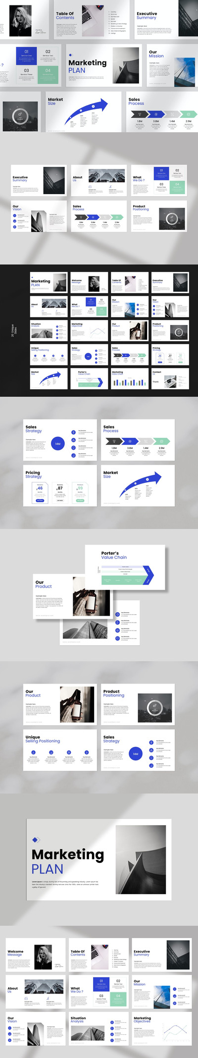 营销计划演示ppt模板 (PPTX)