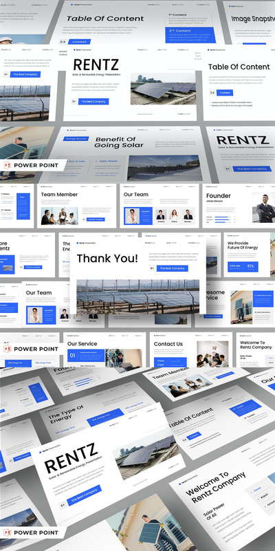 太阳能发电PPT模板 (PPT,PPTX)