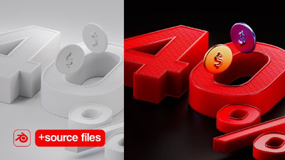 在Blender中创建字母创意建模渲染工程文件下载