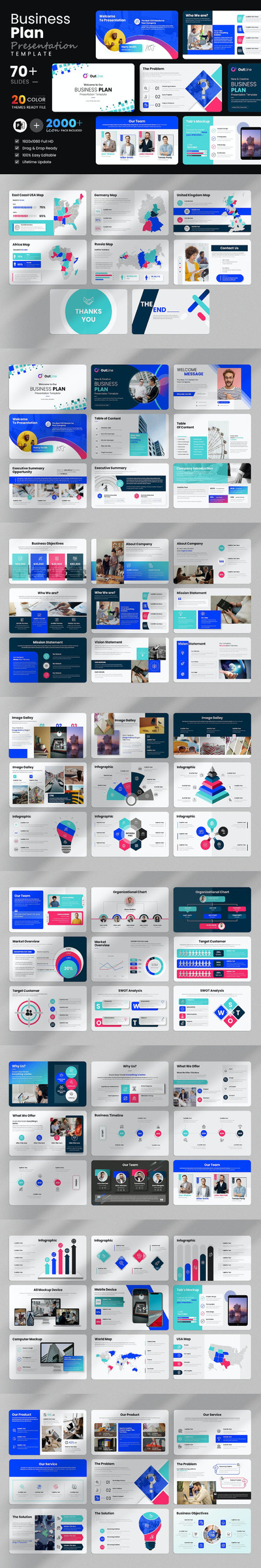 商业计划书ppt演示文稿模板 (PPTX)