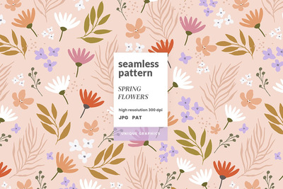 春天的花朵花卉背景 (JPG)