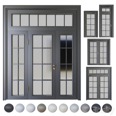 Volhovec系列金属门3D模型（MAX）