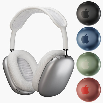 苹果Apple airpods max耳机3D模型（FBX,MAX）