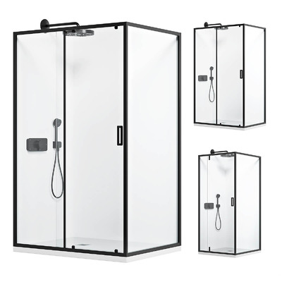 Niagara Nova玻璃淋浴房 淋浴间3D模型（FBX,MAX）