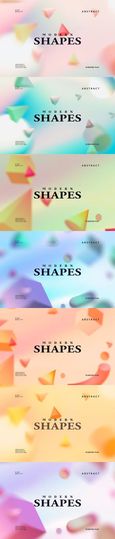 抽象现代形状背景 (PNG)