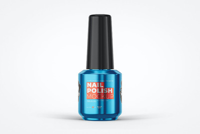 指甲油瓶子包装设计样机 (PSD)