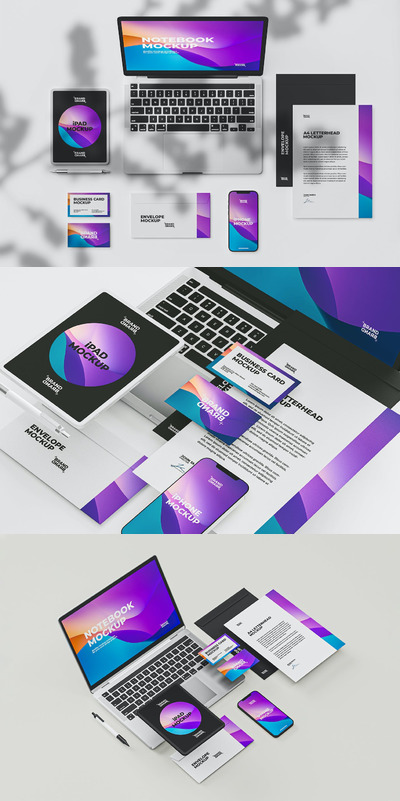 智能设备&办公文具样机 (PSD,JPG)