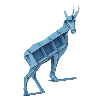 ibride Horace动物造型木质置物架 书架3D模型（OBJ,FBX,MAX）