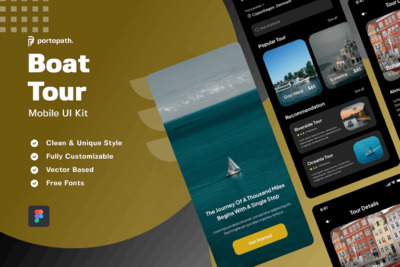 船游手机应用APP UI KIT (FIG)