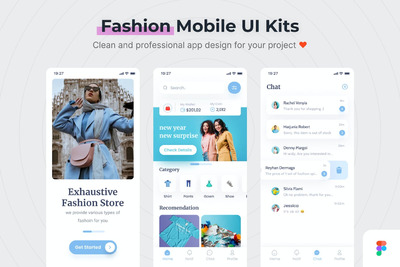 时尚移动APP UI KIT (FIG)