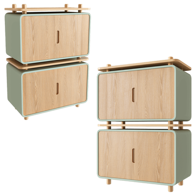 Swallow’s Tail Loop系列双层柜3D模型（OBJ,FBX,MAX）