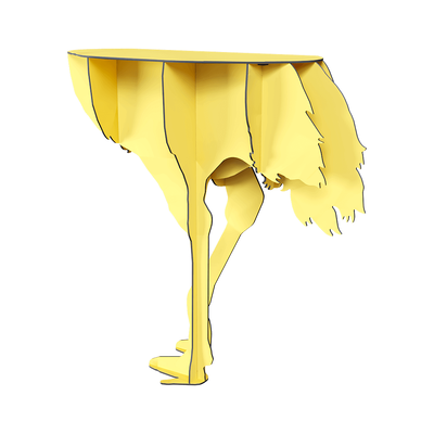 ibride Diva鸵鸟造型木质边桌 边几3D模型（OBJ,FBX,MAX）