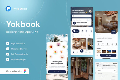 酒店预订 App UI Kit (FIG)