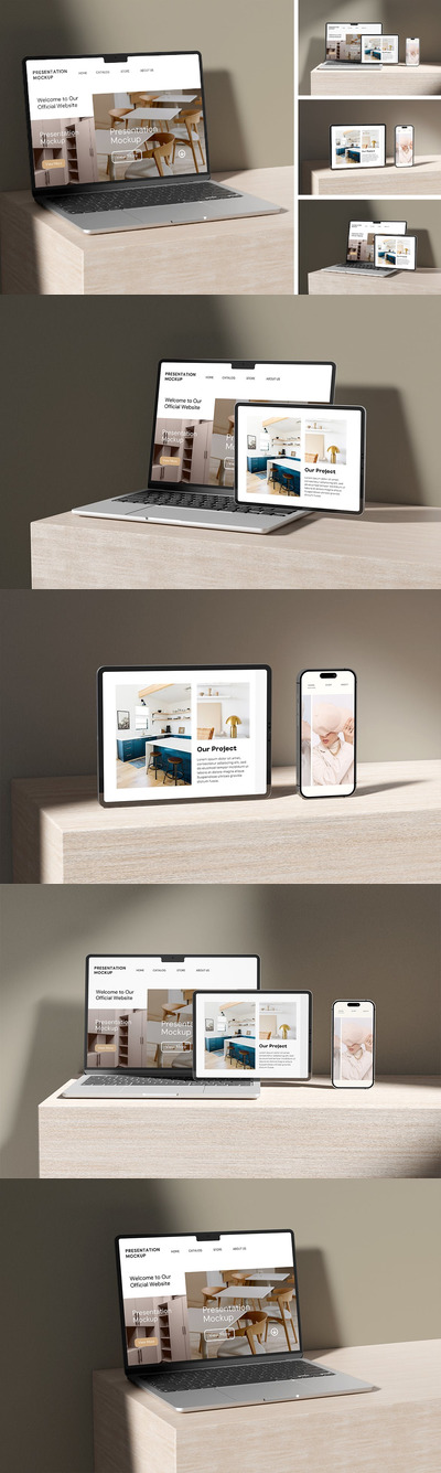 苹果电子产品设备屏幕样机 (PSD)