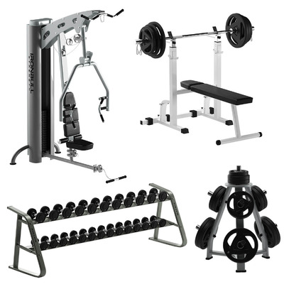 室内健身设备组合3D模型（FBX,MAX）