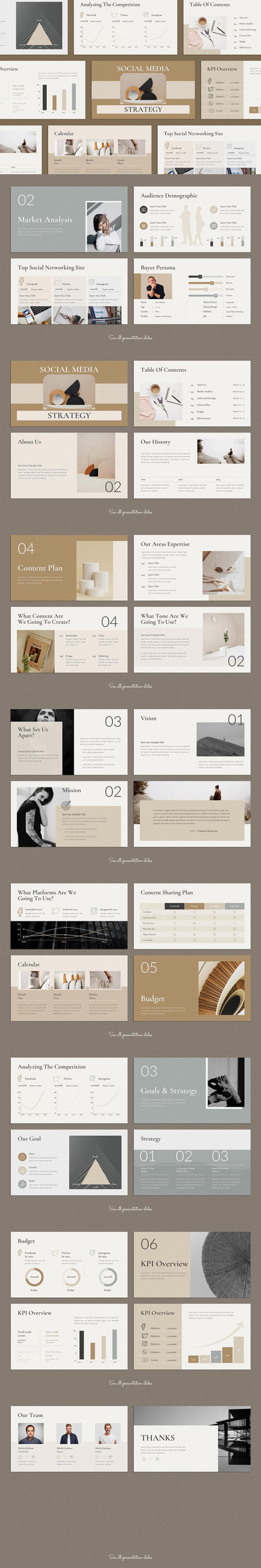 社交媒体战略PPT模版 (PPTX)