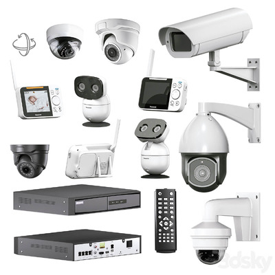 监控设备组合3D模型（FBX,MAX）