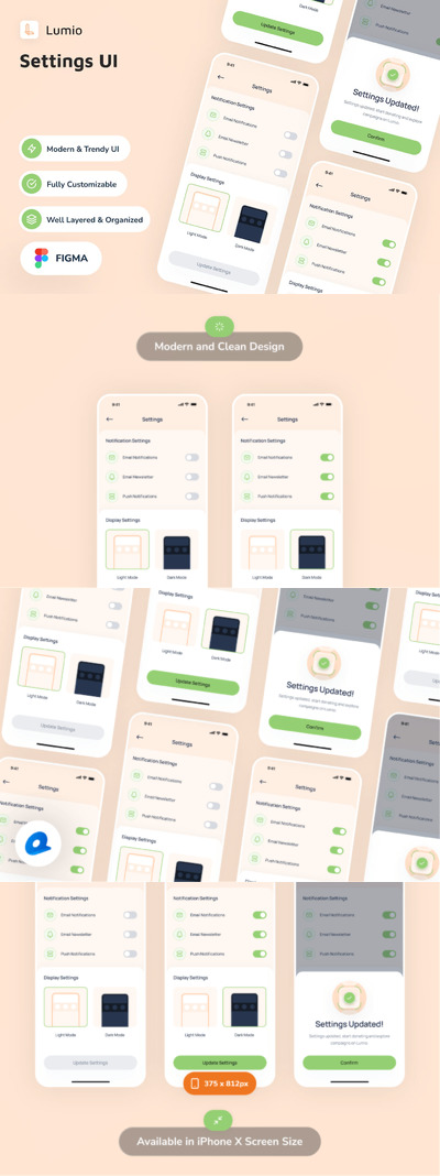 设置应用App UI Kit (FIG)