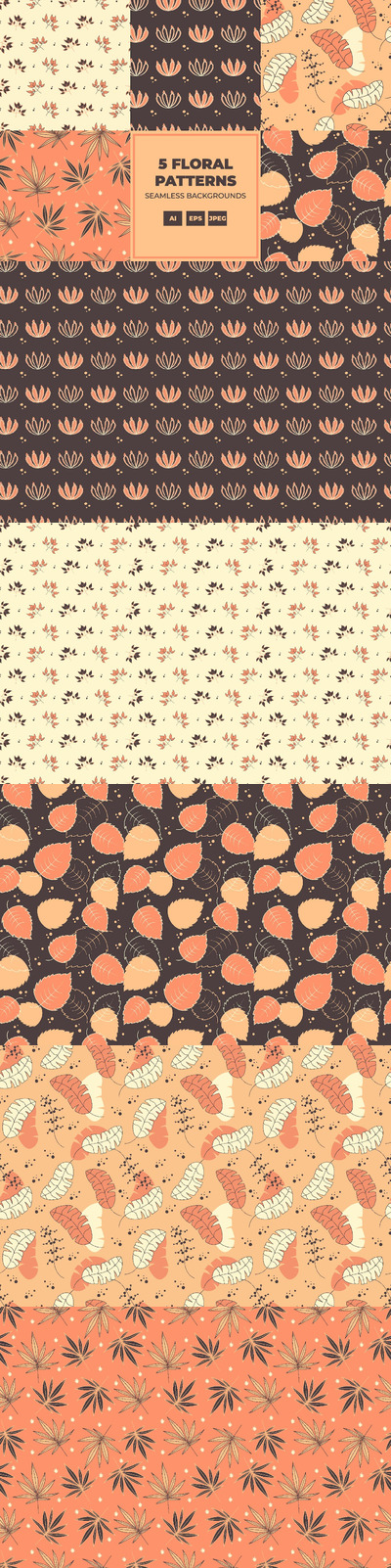 花卉图案背景文件下载 (AI,EPS,JPG)