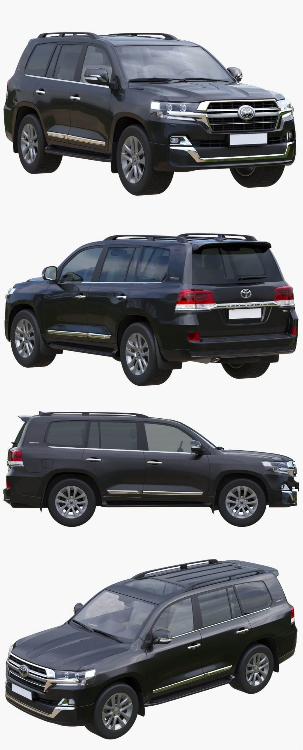 2021丰田Toyota Land Cruiser 200 Executive Lounge越野车3D模型（OBJ,FBX,MAX）