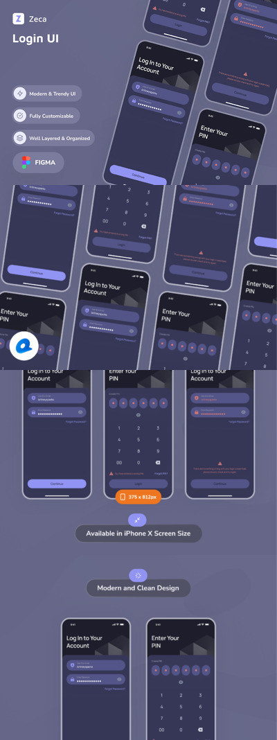 登录应用APP UI KIT (FIG)