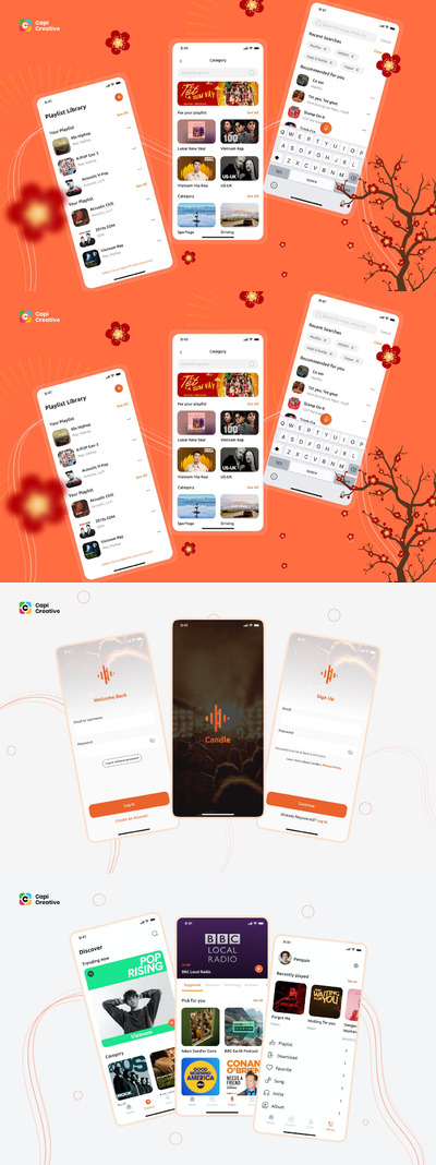 音乐播放器应用APP UI KIT (FIG)