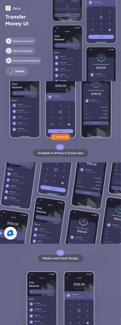 转账应用APP UI KIT (FIG)
