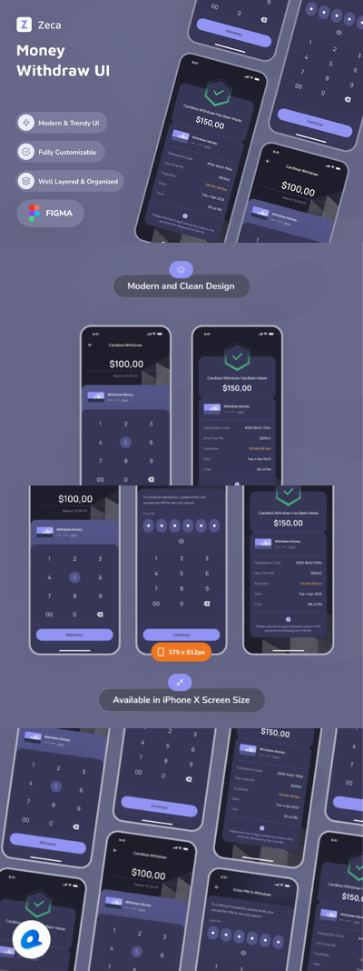 提款应用APP UI KIT (FIG)
