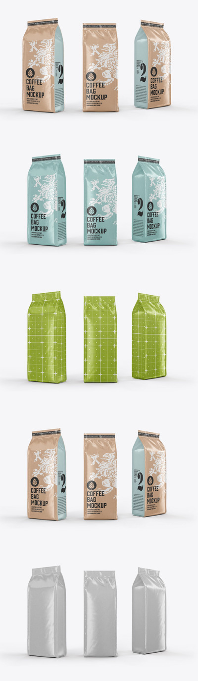 卡夫咖啡袋实物模型样机 (PSD)