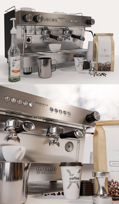 Barista咖啡机3D模型（FBX,MAX）