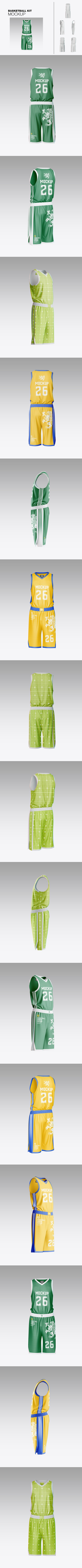 套装篮球套装实物模型样机下载 (PSD)