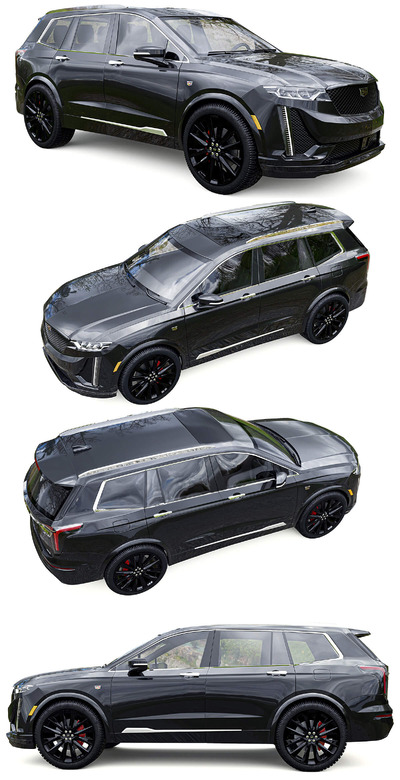 凯迪拉克Cadillac XT6大型SUV汽车3D模型（OBJ,FBX,MAX）