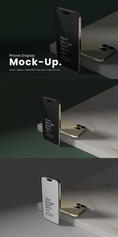 iPhone 14 pro屏幕显示样机 (PSD)