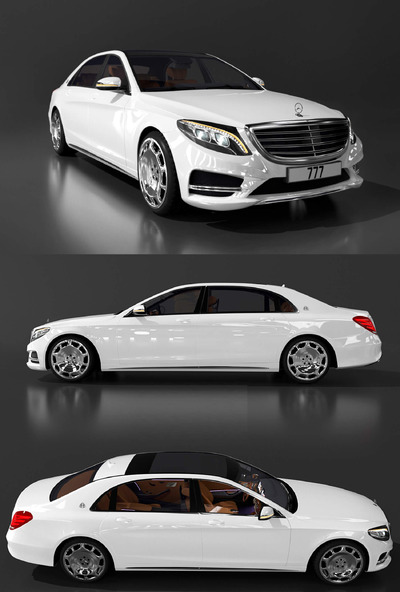 Maybach汽车3D模型（FBX,MAX）