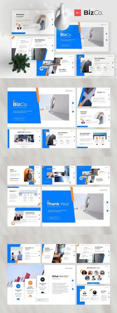 时尚的业务展示PPT模版 (PPT,PPTX)