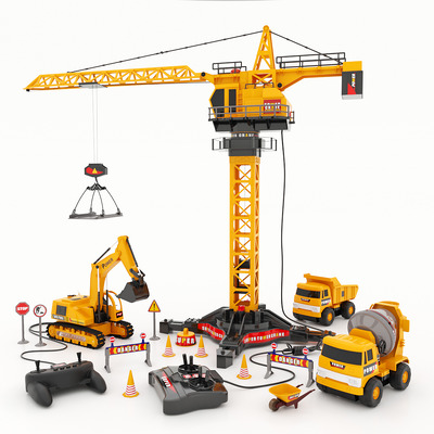 遥控建筑设备玩具组合3D模型（MAX）