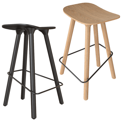 Nunc木质高脚吧凳3D模型（OBJ,FBX,MAX）