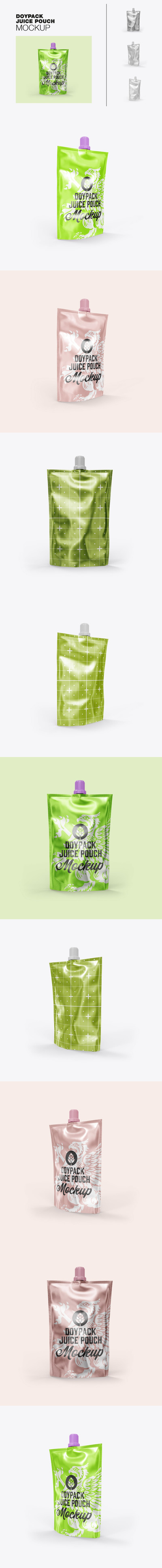 立式液体袋实物包装样机 (PSD)