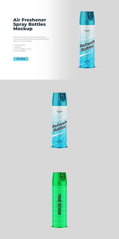 喷雾瓶模型产品样机下载 (PSD,PNG)